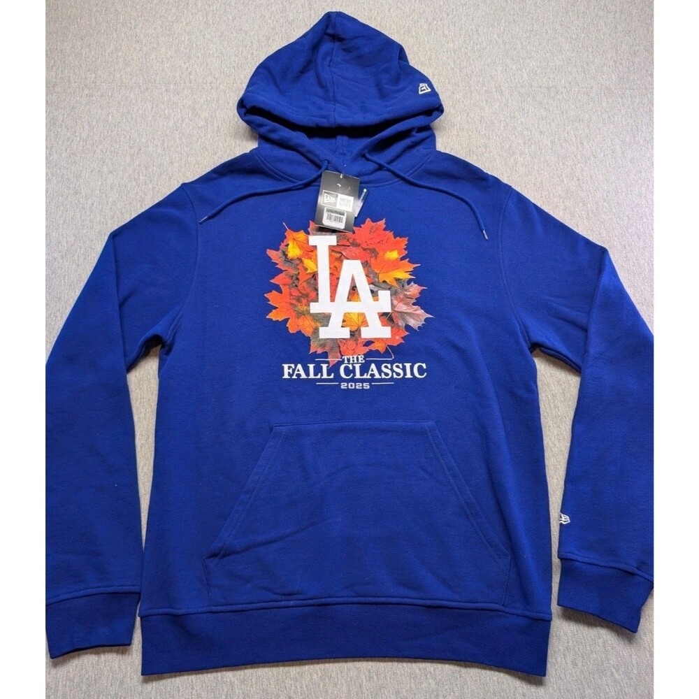 New Era MLB Los Angeles Dodgers 2025 The Fall  Classic Hoodie Blue Size Medium